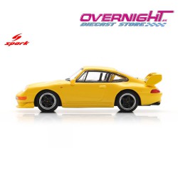 Spark Porsche 911 993 RS Clubsport 1995 Amarillo y negro Escala 1/64 64SP007-F