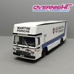 Schuco Mercedes-Benz Racecar Transporter Porsche Martini Racing Blanco Escala 1/64 452038000