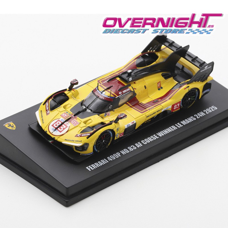Looksmart Ferrari 499p n83 Af Corse Winner 24h Le Mans 2025 Kubica - Ye – Hanson Escala 1/64 LS64010LM
