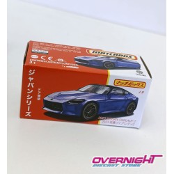 Nissan Fairlady Z azul - Matchbox Japan Series Moving Parts - escala 1/64