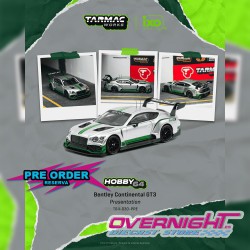 Tarmac Works Bentley Continental Gt3 Presentation 2018 - Escala 1/64 T64-030-PRE
