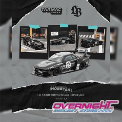 Tarmac Works Nissan Skyline (R32) Lb - Kaido Works Black 2025 - Escala 1/64 T64-097-BLK