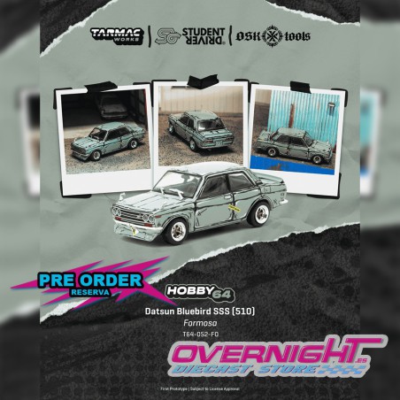 Tarmac Works Datsun 510 Bluebird Wagon SSS 1973 - Escala 1/64 T64-052-FO
