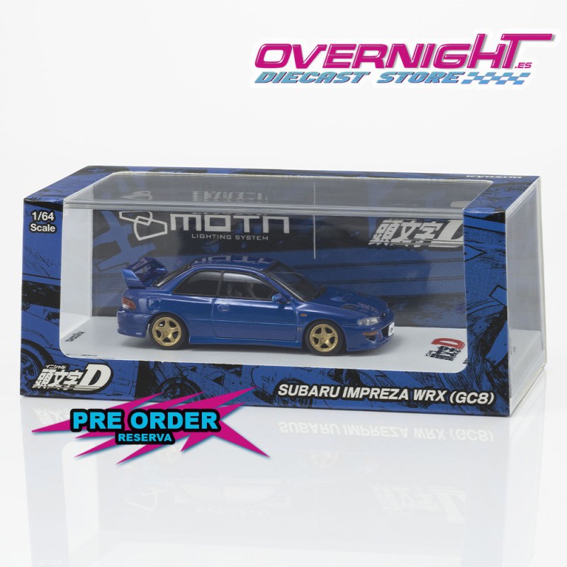 Kyosho MOTN Subaru Impreza WRX STI Initial D con Led - Escala 1/64 07133LD