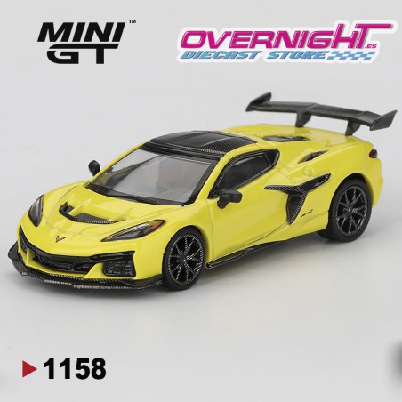 Mini GT Chevrolet Corvette C8 Zr1 Accelerate Yellow 2025 Escala 1/64 MGT01158-L