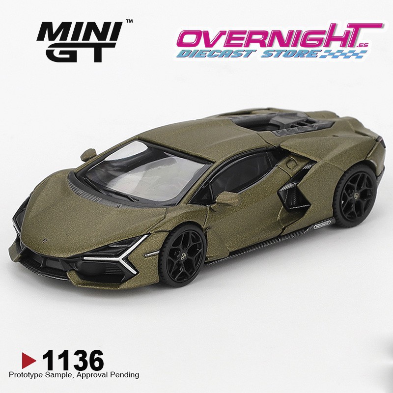 Mini GT Revuelto Verde Gea Matte 2023 Escala 1/64 MGT01136-L