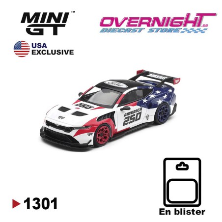 Mini GT Ford Mustang GTD America 250 - Usa Exclusive en Blister Escala 1/64 MGT01301-BL