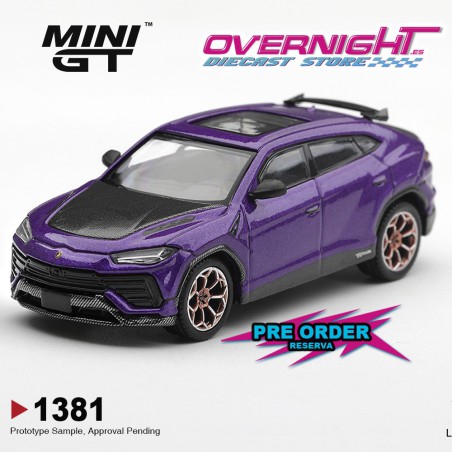 Mini GT Lamborghini Urus Performance Viola Pasifae 2023 - Escala 1/64 - MGT01381-L