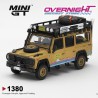 Mini GT Land Rover Defender 110 Camel Trophy Team Italy Tierra Del Fuego CT24 1998 - Escala 1/64 - MGT01380-L