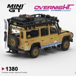 Mini GT Land Rover Defender 110 Camel Trophy Team Italy Tierra Del Fuego CT24 1998 - Escala 1/64 - MGT01380-L