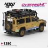 Mini GT Land Rover Defender 110 Camel Trophy Team Italy Tierra Del Fuego CT24 1998 - Escala 1/64 - MGT01380-L