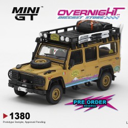Mini GT Land Rover Defender 110 Camel Trophy Team Italy Tierra Del Fuego CT24 1998 - Escala 1/64 - MGT01380-L
