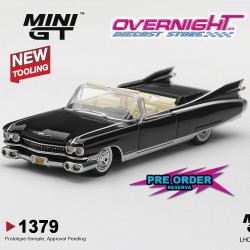 Mini GT Cadillac El Dorado Biarritz Black 1959 - Escala 1/64 - MGT01379-L