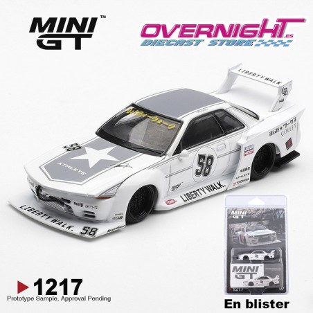Mini GT Nissan GTR (R32) LB-Kaido Works Tas 2025 Escala 1/64 MGT01217-BL