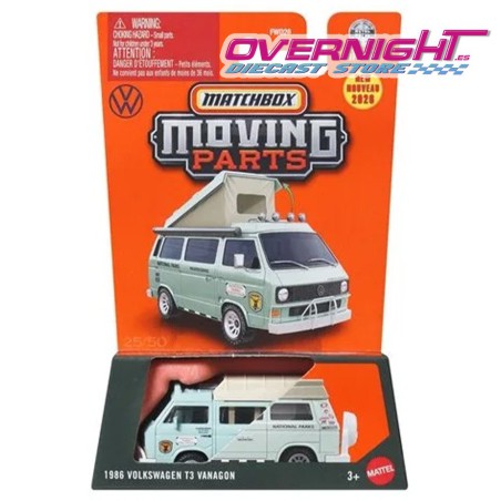 Matchbox Moving Parts 1986 Volkswagen T3 Vanagon Escala 1/64 JHV32
