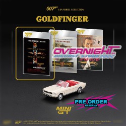 Mini GT Ford Mustang Convertible Goldfinger 1964 - blister en inglés - Escala 1/64 - MGT00928-007E