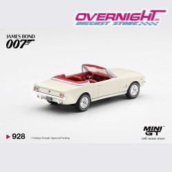 Mini GT Ford Mustang Convertible Goldfinger 1964 - blister en inglés - Escala 1/64 - MGT00928-007E