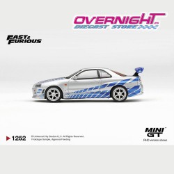 Mini GT Nissan Skyline GT-R C-West 2 Fast 2 Furious - Brian O'Conner - Escala 1/64 en blister MGT01252-BL
