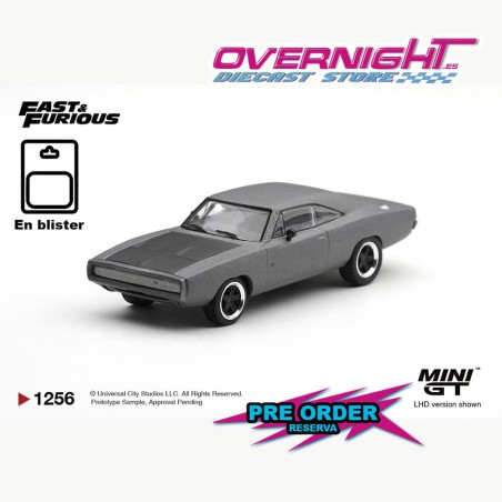 Mini GT Dodge Charger R/T Fast Five - Dominic Toretto - Escala 1/64 en blister MGT01256-BL