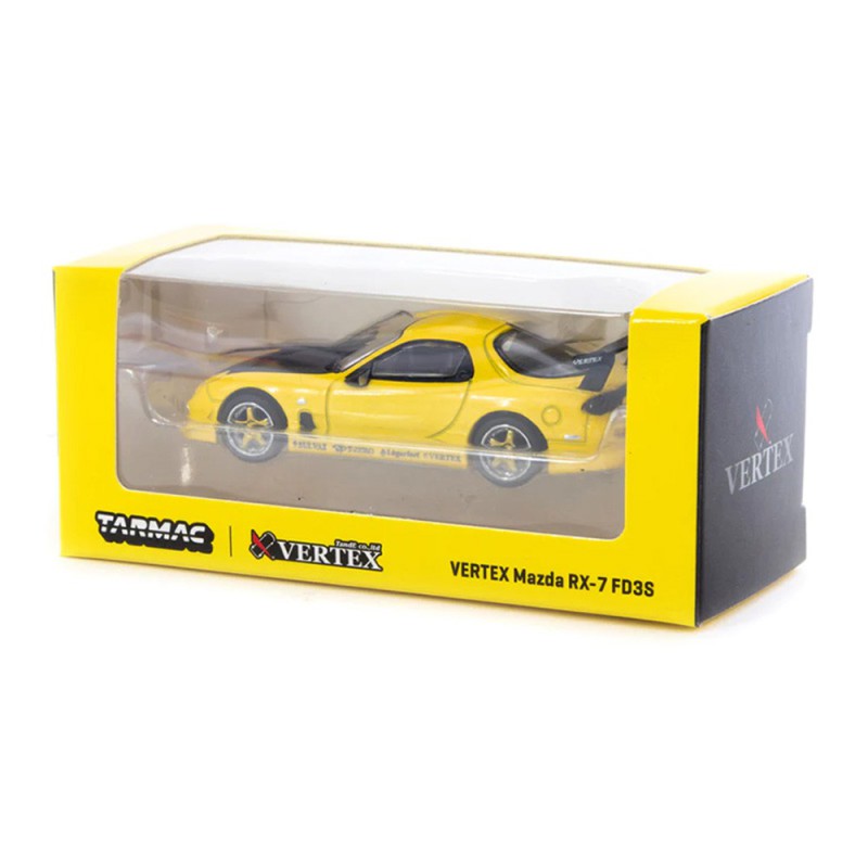 Vertex Mazda Rx7 Fd3s amarillo - Tarmac Works – Escala 1/64