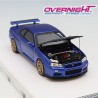 Motorhelix Nissan GT-R R34 V-Spec II Customized Version 1999 Azul - Escala 1/64 M63450