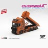 Mini GT Scania 770s B8X4NA Hooklift Flatbed Naranja 2025 - Escala 1/64 - MGT01392-L