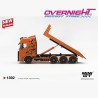 Mini GT Scania 770s B8X4NA Hooklift Flatbed Naranja 2025 - Escala 1/64 - MGT01392-L