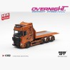 Mini GT Scania 770s B8X4NA Hooklift Flatbed Naranja 2025 - Escala 1/64 - MGT01392-L