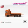 Mini GT Scania 770s B8X4NA Hooklift Flatbed Naranja 2025 - Escala 1/64 - MGT01392-L