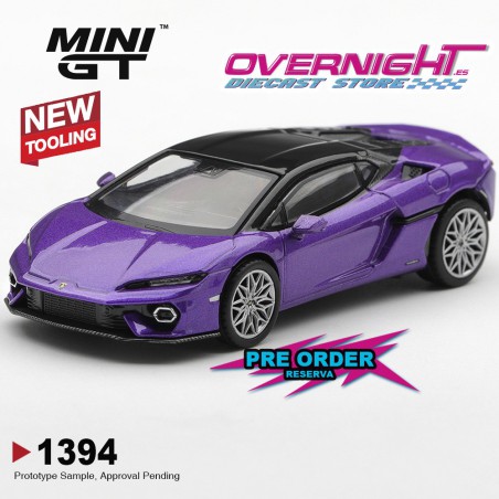 Mini GT Lamborghini Temerario Viola Pasifae 2026 - Escala 1/64 - MGT01394-L