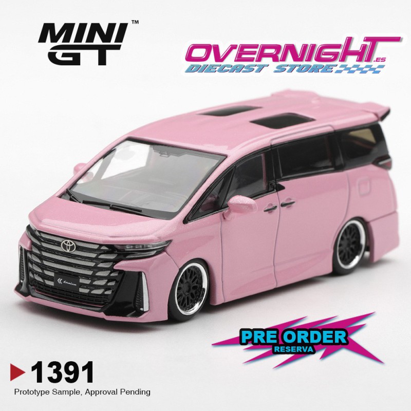 Mini GT Toyota Vellfire 40 Kuhl Metallic Pink 2025 - Escala 1/64 - MGT01391-L