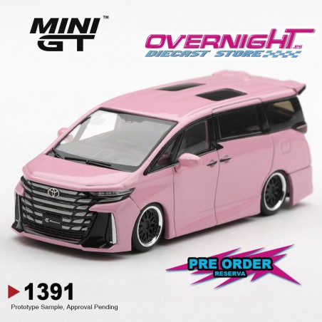 Mini GT Toyota Vellfire 40 Kuhl Metallic Pink 2025 - Escala 1/64 - MGT01391-L