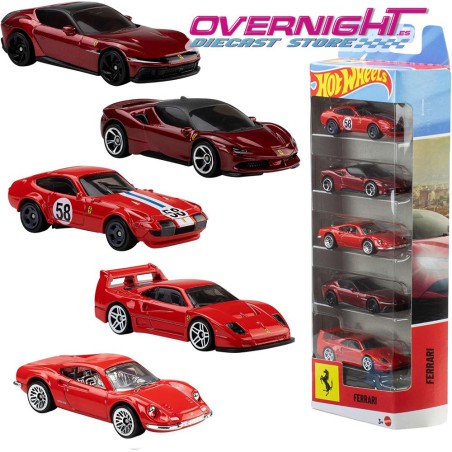 Hot Wheels Ferrari 2026 Pack de 5 JLN12