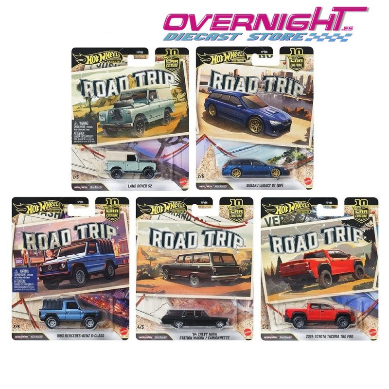 Hot Wheels Premium Road Trip pack 5 coches Escala 1/64 FPY86-976V