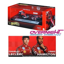 Hot Wheels Premium Ferrari Lewis Hamilton + Charles Leclerc Formula 1 2025  Escala 1/64 JMM99