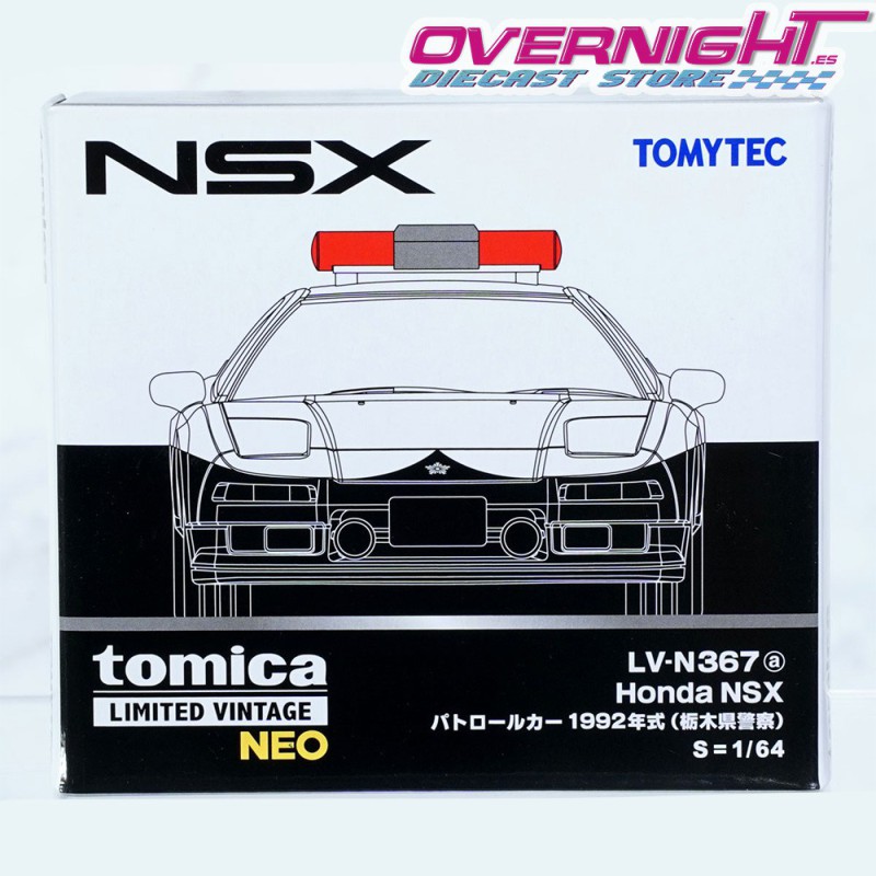 Tomica Limited Vintage Honda NSX Police Car Tochigi prefectural police - Escala 1/64 LV-N367a