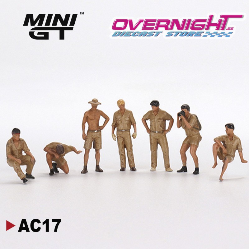 Mini GT Camel Trophy Crew set de Figuras metal Escala 1/64 MGTAC17