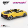 Mini GT Bugatti W16 Mistral Yellow 2023 Escala 1/64 MGT01137-L