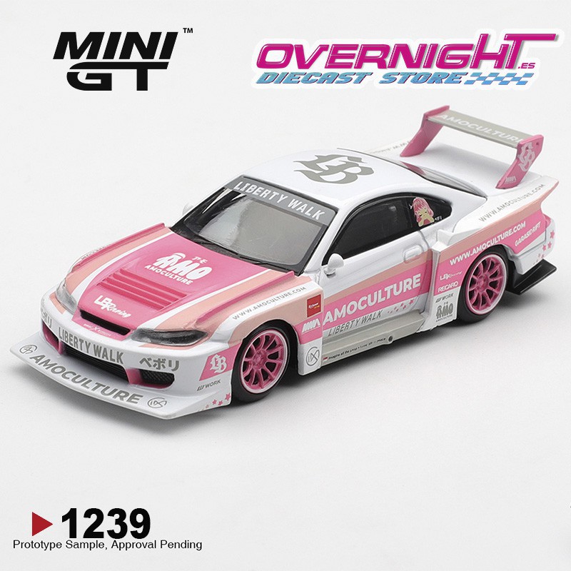 Mini GT Nissan Silvia (S15) Lb-Super Silhouette Amoculture 2026 Escala 1/64 MGT01239-R