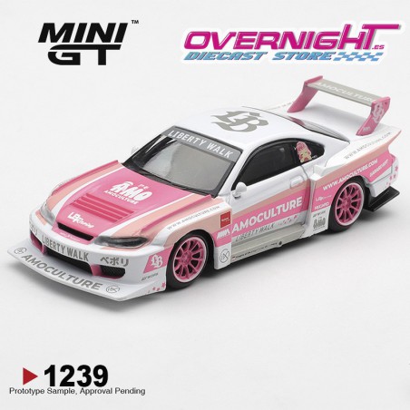 Mini GT Nissan Silvia (S15) Lb-Super Silhouette Amoculture 2026 Escala 1/64 MGT01239-R
