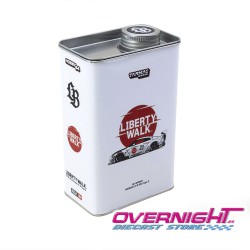 Tarmac Works Nissan GT-R R35 Lb Works Type 2 blanco Athlete x Collet presentado en lata Escala 1/64 T64-090-WH