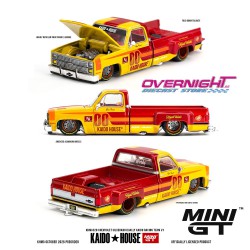 Mini GT Kaido House Chevrolet Silverado Dually Kaido Racing Team V1 1980 - Escala 1/64 - KHMG320