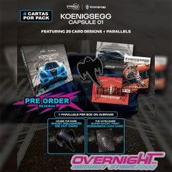 Tarmac Works Tarmac Cards Koenigsegg Capsule 01 paquete con 4 cartas TCP-KOE-01