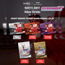 Tarmac Works Tarmac Cards paquete con 2 cartas Max Orido Spotlight TCS-MAX-01