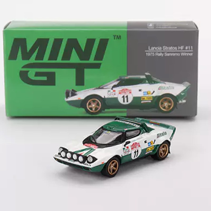 Lancia Stratos Hf n11 Rally San Remo Winner 1975 - Escala 1/64 – Mini GT 628