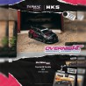 Tarmac Works Toyota Corolla GR HKS Chrome Black 2025 - Escala 1/64 T64G-066-HKS2