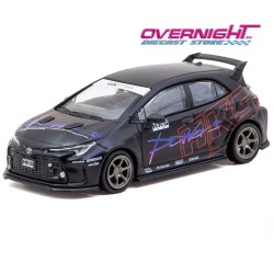 Tarmac Works Toyota Corolla GR HKS Chrome Black 2025 - Escala 1/64 T64G-066-HKS2