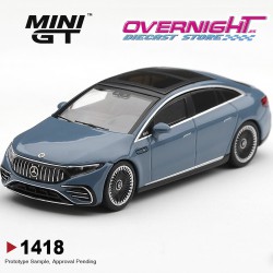 Mini GT Mercedes-Benz Eqs 53 Nautic Blue Metallic 2021 - Escala 1/64 - MGT01418-L