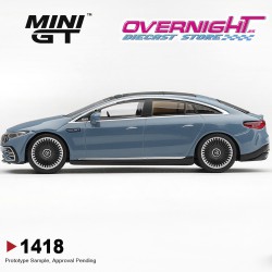 Mini GT Mercedes-Benz Eqs 53 Nautic Blue Metallic 2021 - Escala 1/64 - MGT01418-L