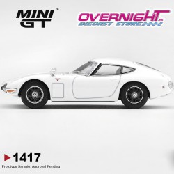Mini GT Toyota 2000GT Pegasus White 1967 - Escala 1/64 - MGT01417-L